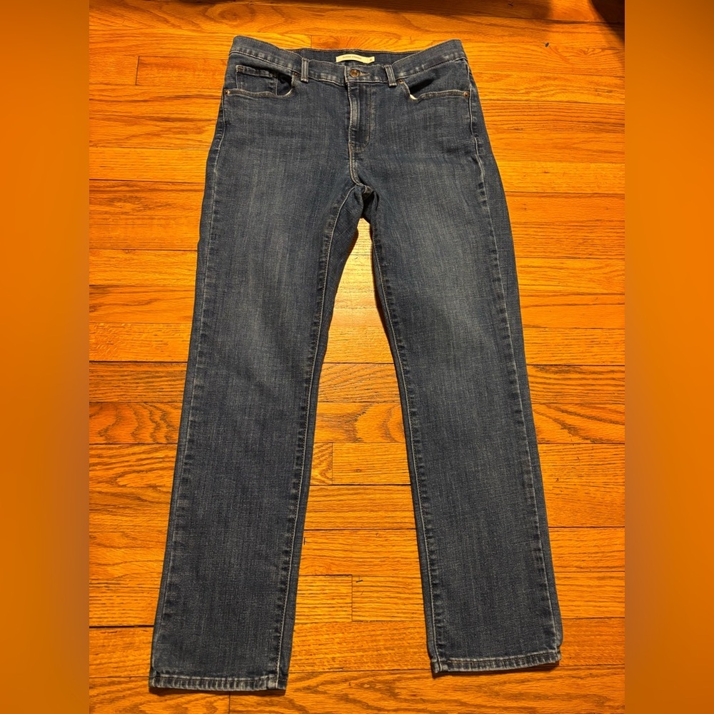 Levi's Dark Blue Straight Leg Women's Jeans
